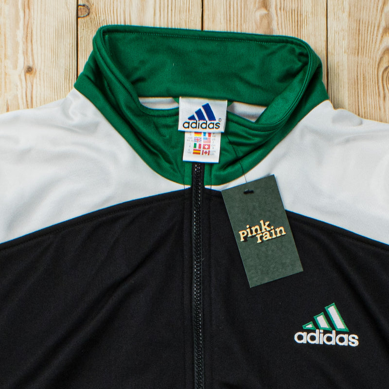 (L) Vintage Adidas Essential Embroidered Full-Zip Sweatshirt