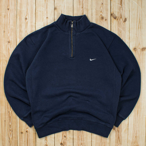 (L) Vintage Nike Essential Embroidered Quarter-Zip