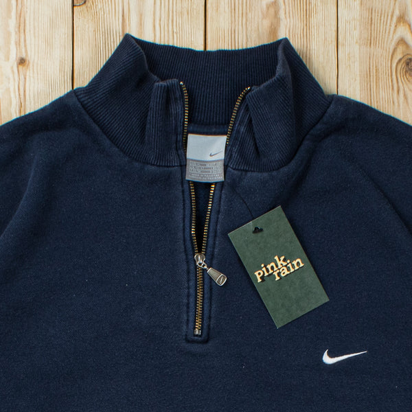 (L) Vintage Nike Essential Embroidered Quarter-Zip