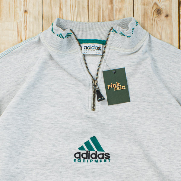 (L) Vintage Adidas Equipment Embroidered Quarter-Zip