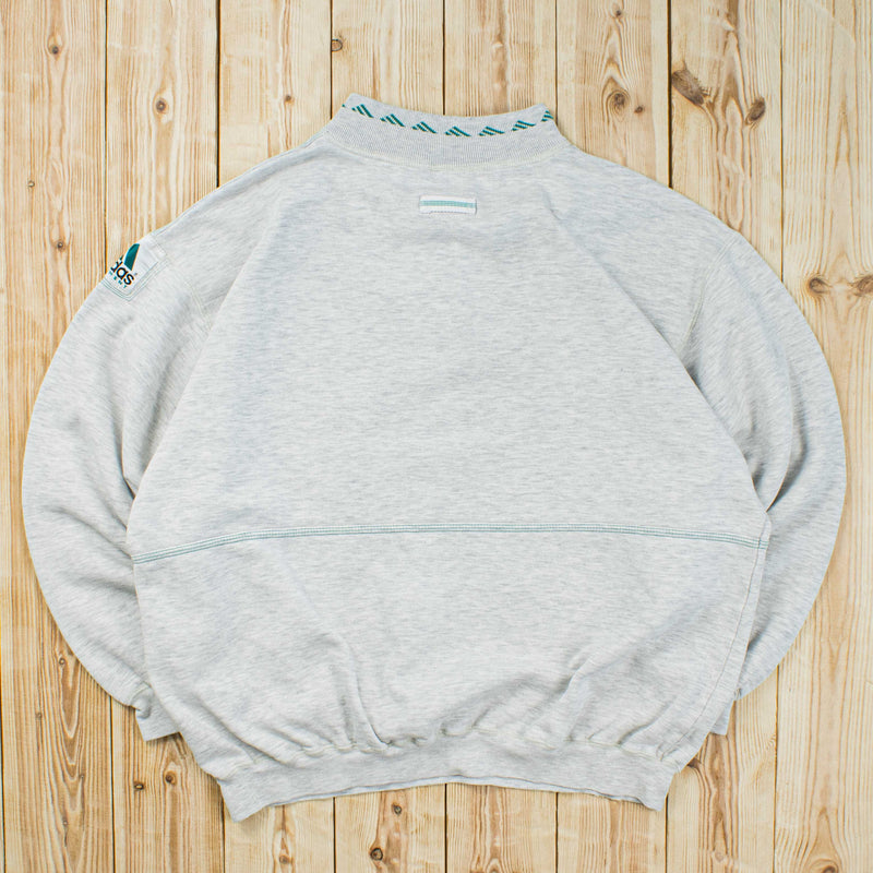 (L) Vintage Adidas Equipment Embroidered Quarter-Zip