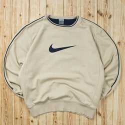 (L) Vintage Nike Swoosh Embroidered Sweatshirt