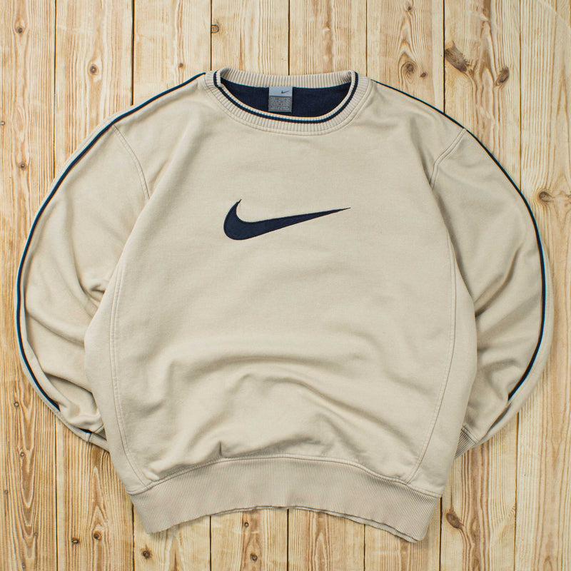 (L) Vintage Nike Swoosh Embroidered Sweatshirt