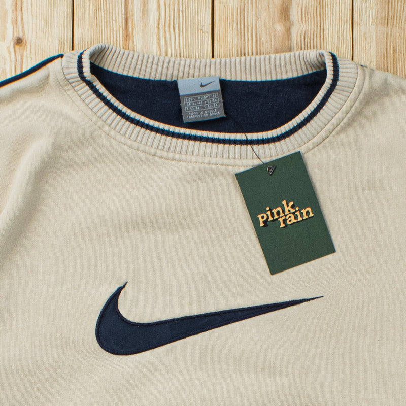 (L) Vintage Nike Swoosh Embroidered Sweatshirt