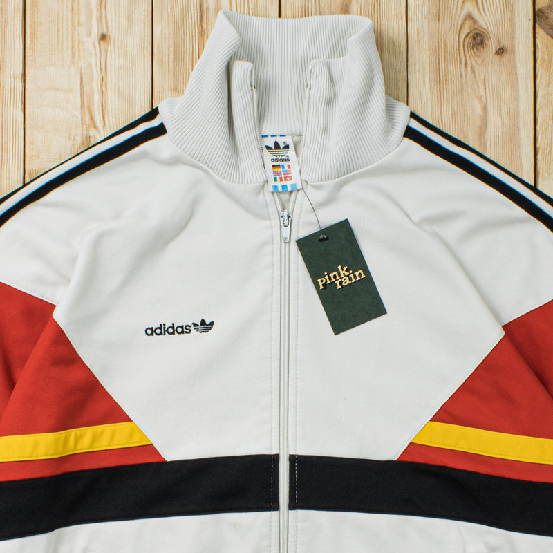 (M) 1986 Adidas Germany Embroidered Full-Zip Sweatshirt