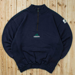 (M) Vintage Adidas Equipment Embroidered Quarter-Zip