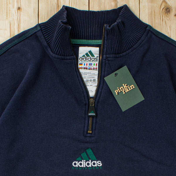 (M) Vintage Adidas Equipment Embroidered Quarter-Zip