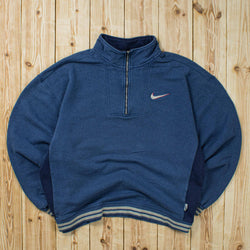 (M) Vintage Nike Essential Embroidered Quarter-Zip