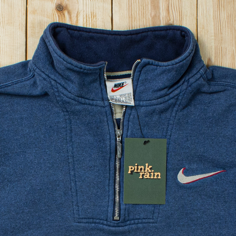 (M) Vintage Nike Essential Embroidered Quarter-Zip