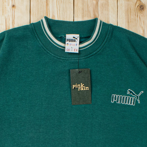 (L) Vintage Puma Essential Embroidered Sweatshirt