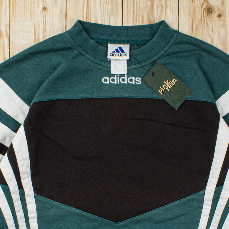 (L) Vintage Adidas Essential Embroidered Sweatshirt