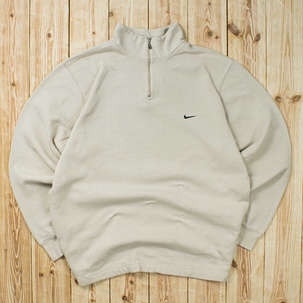 (M) Vintage Nike Essential Embroidered Quarter-Zip