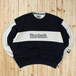 (M) Vintage Reebok Athletic Department Embroidered Sweatshirt