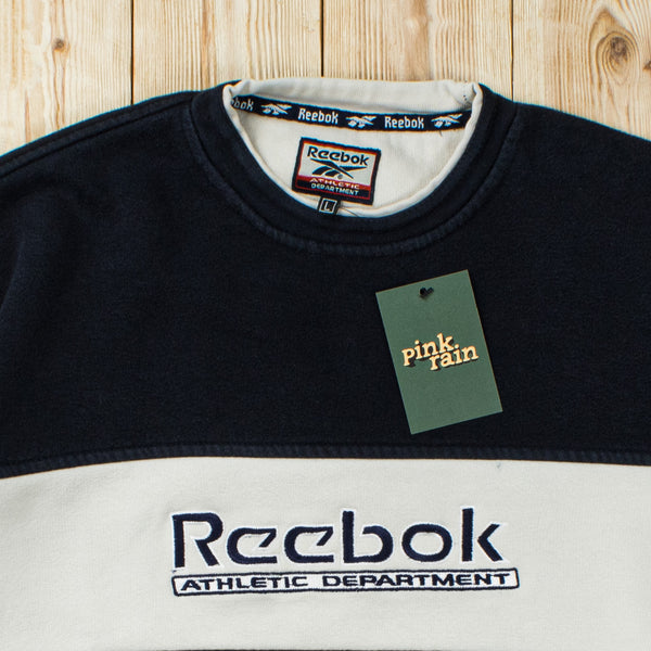 (M) Vintage Reebok Athletic Department Embroidered Sweatshirt