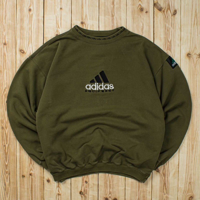 (M) Vintage Adidas Equipment Embroidered Sweatshirt