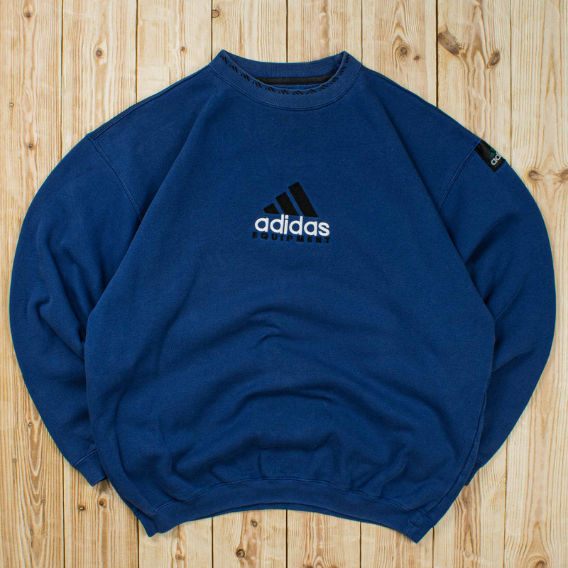 (L) Vintage Adidas Equipment Embroidered Sweatshirt