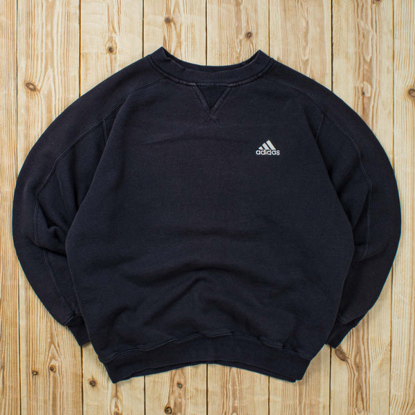 (S) Vintage Adidas Essential Embroidered Sweatshirt