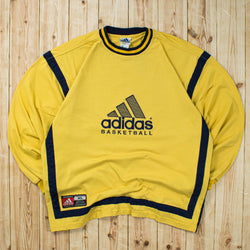 (XL) Vintage Adidas Basketball Embroidered Sweatshirt