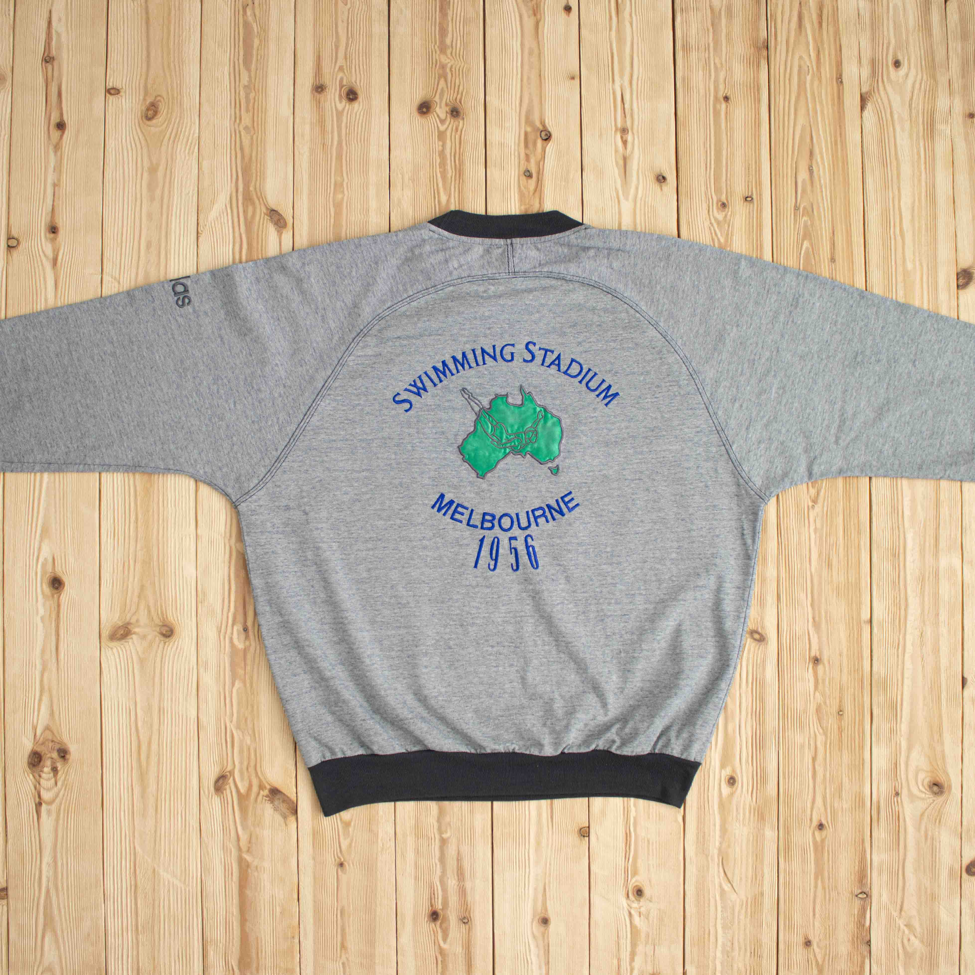 (M) 1956 Adidas Melbourne Olympics Embroidered Sweatshirt
