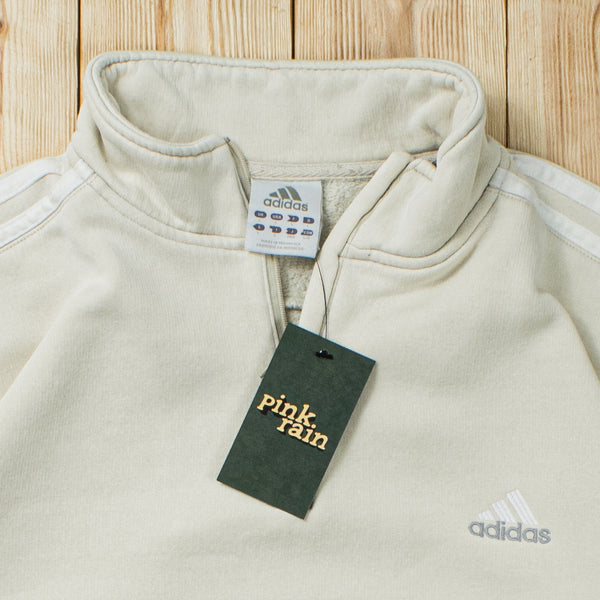 (L) Vintage Adidas Essential Embroidered Quarter-Zip