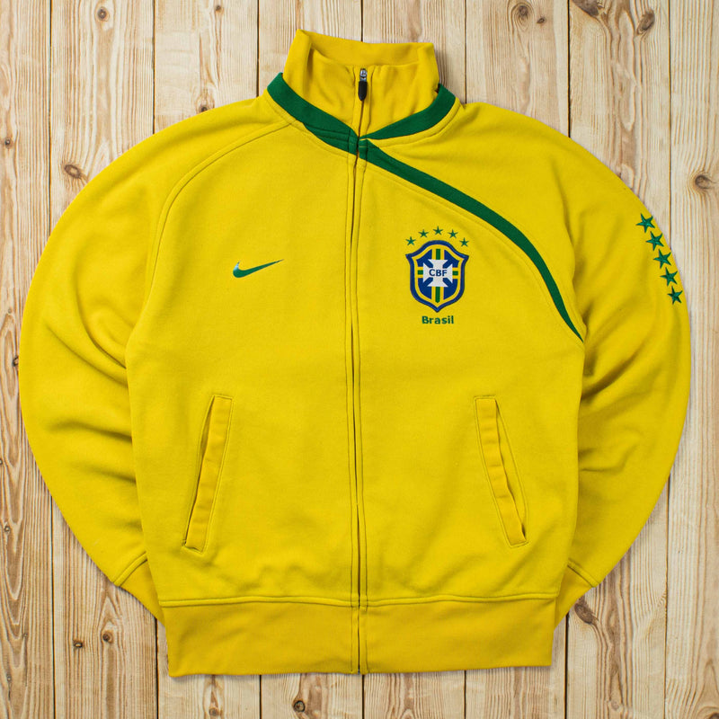 (S/M) 2008 Nike Brasil Embroidered Track Jacket/Sweatshirt