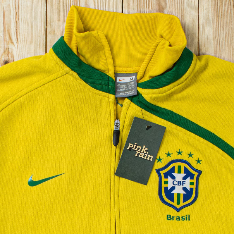 (S/M) 2008 Nike Brasil Embroidered Track Jacket/Sweatshirt