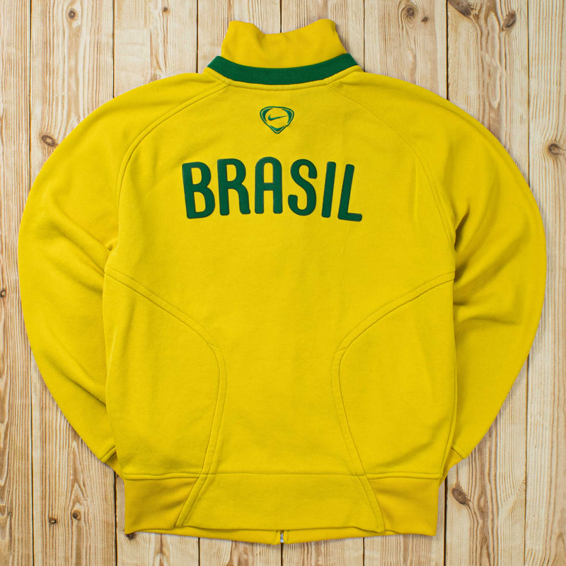 (S/M) 2008 Nike Brasil Embroidered Track Jacket/Sweatshirt
