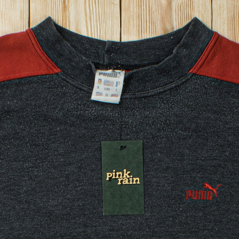 (L) Vintage Puma Essential Embroidered Sweatshirt