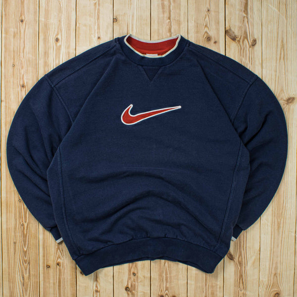 (XL) Vintage Nike Swoosh Embroidered Sweatshirt