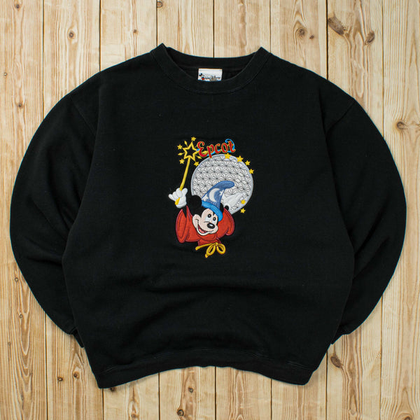 (L) Vintage Mickey Mouse Disney Embroidered Sweatshirt