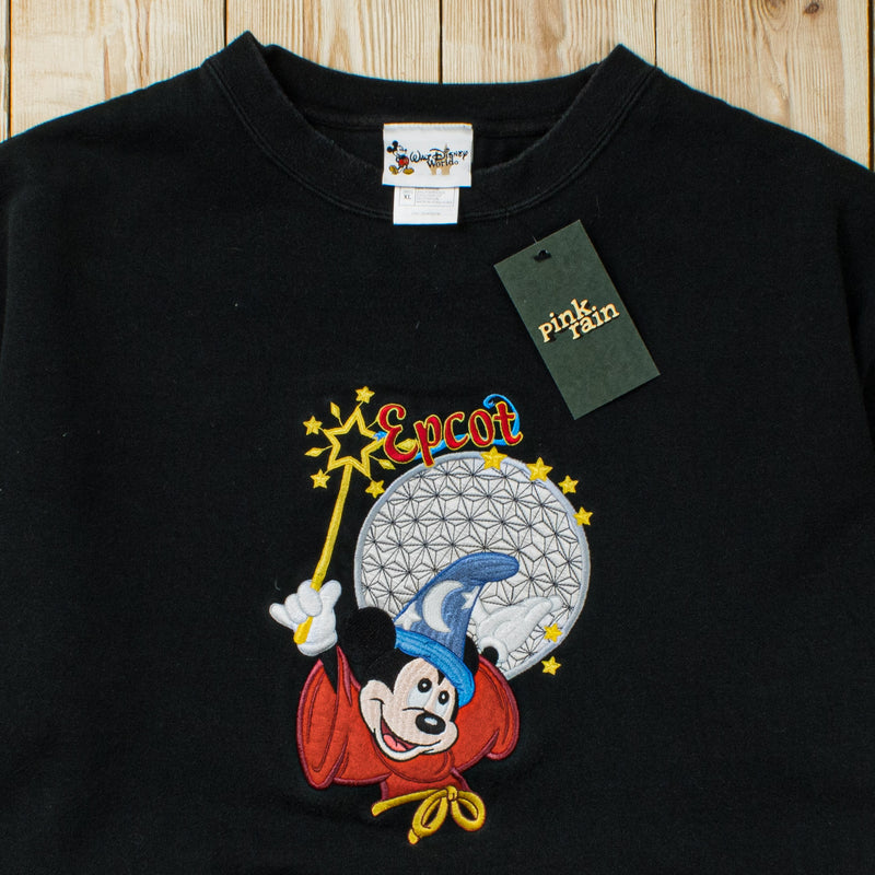 (L) Vintage Mickey Mouse Disney Embroidered Sweatshirt