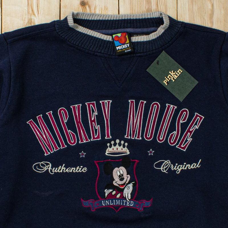 (S) Vintage Mickey Mouse Embroidered Sweatshirt