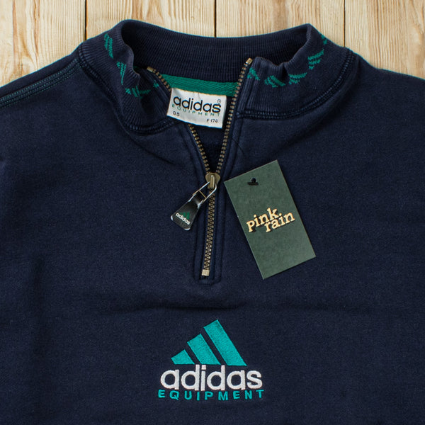 (M) Vintage Adidas Equipment Embroidered Quarter-Zip Sweatshirt
