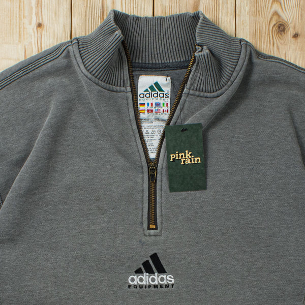 (M) Vintage Adidas Equipment Embroidered Quarter-Zip