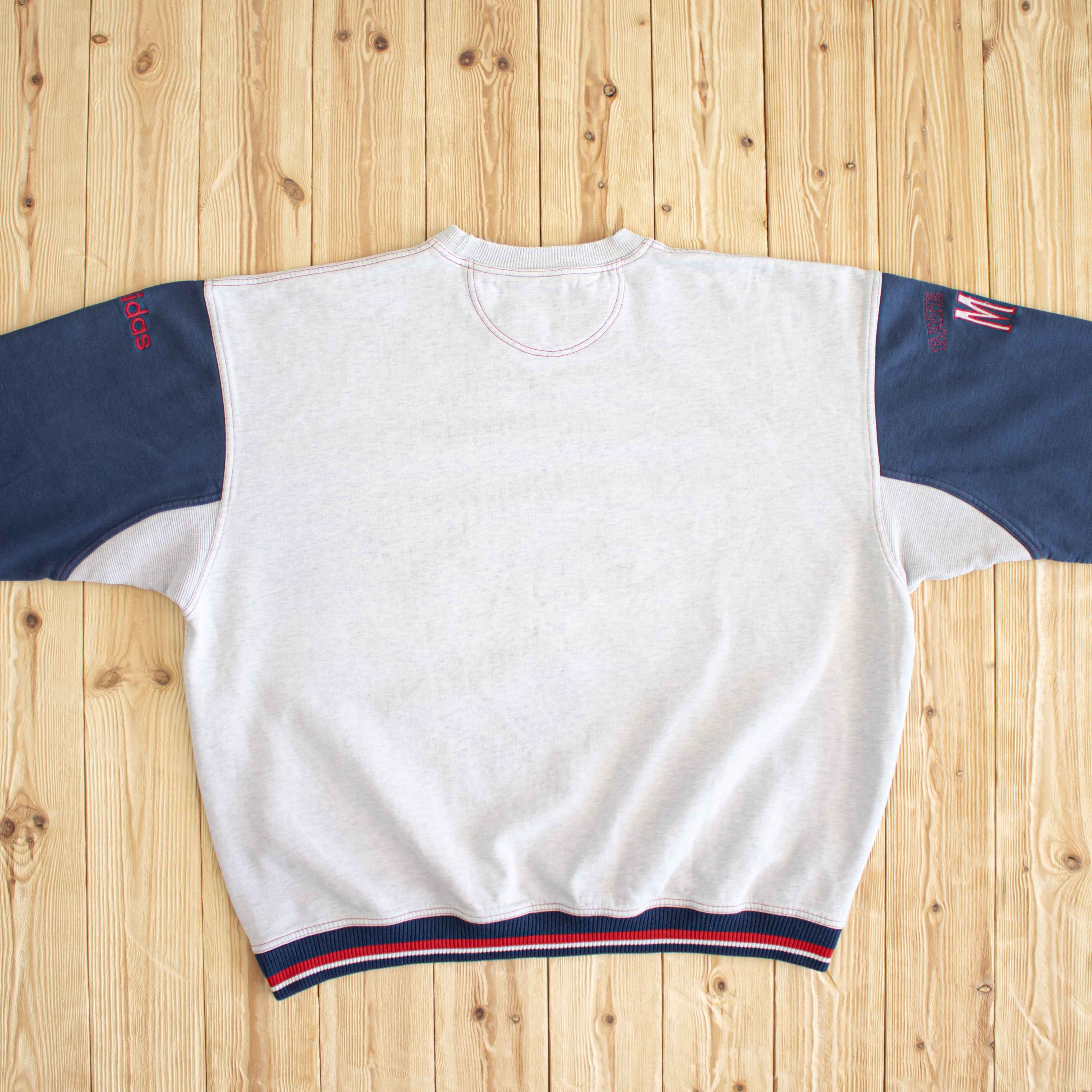 (L/XL) Vintage Adidas Olympics 'Citius Altius Fortius' Embroidered Sweatshirt