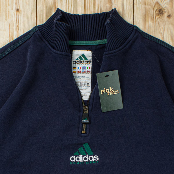 (M) Vintage Adidas Equipment Embroidered Quarter-Zip