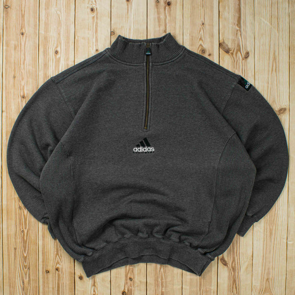 (L) Vintage Adidas Equipment Embroidered Quarter-Zip