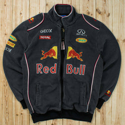 (M) Vintage Redbull Embroidered Full-Zip Sweatshirt