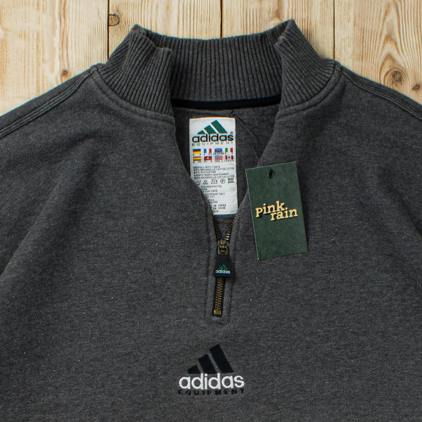 (L) Vintage Adidas Equipment Embroidered Quarter-Zip