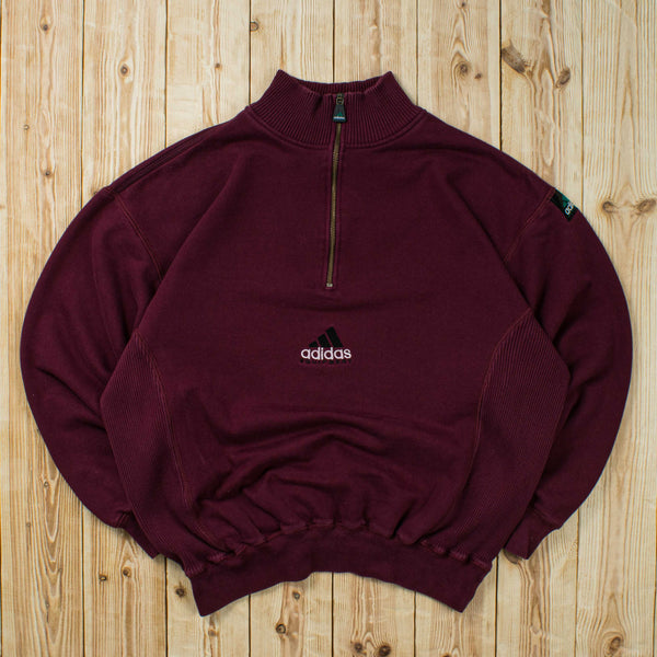 (L) Vintage Adidas Equipment Embroidered Quarter-Zip