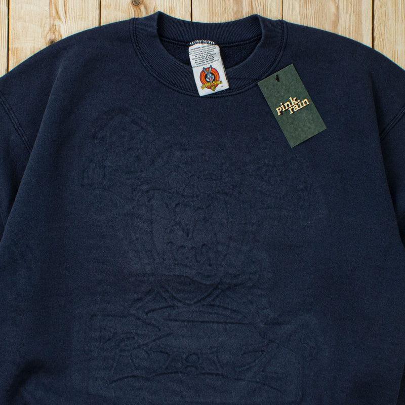 (M) Vintage Tasmanian Devil TAZ Embossed Sweatshirt