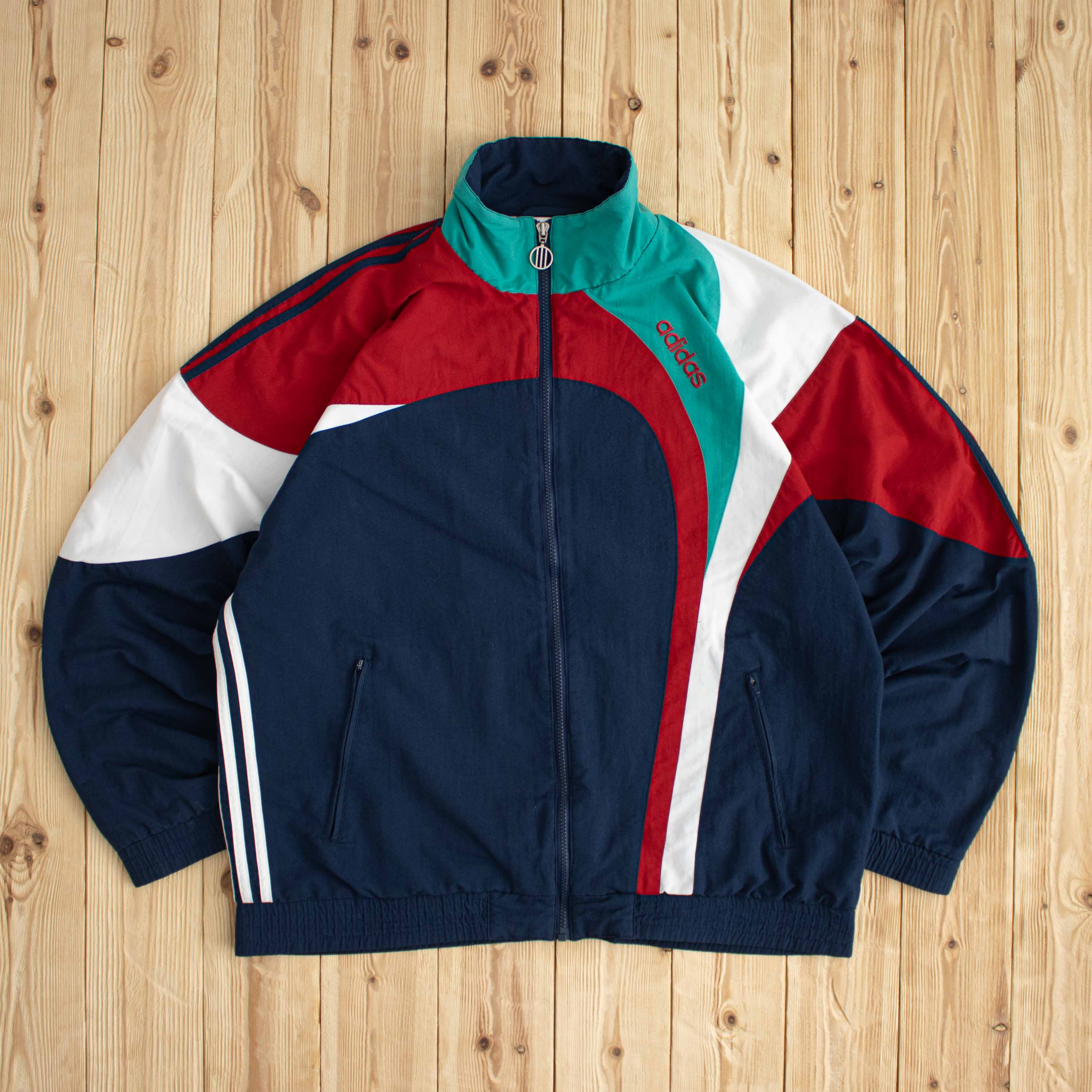 (L) Vintage Adidas Embroidered Jacket