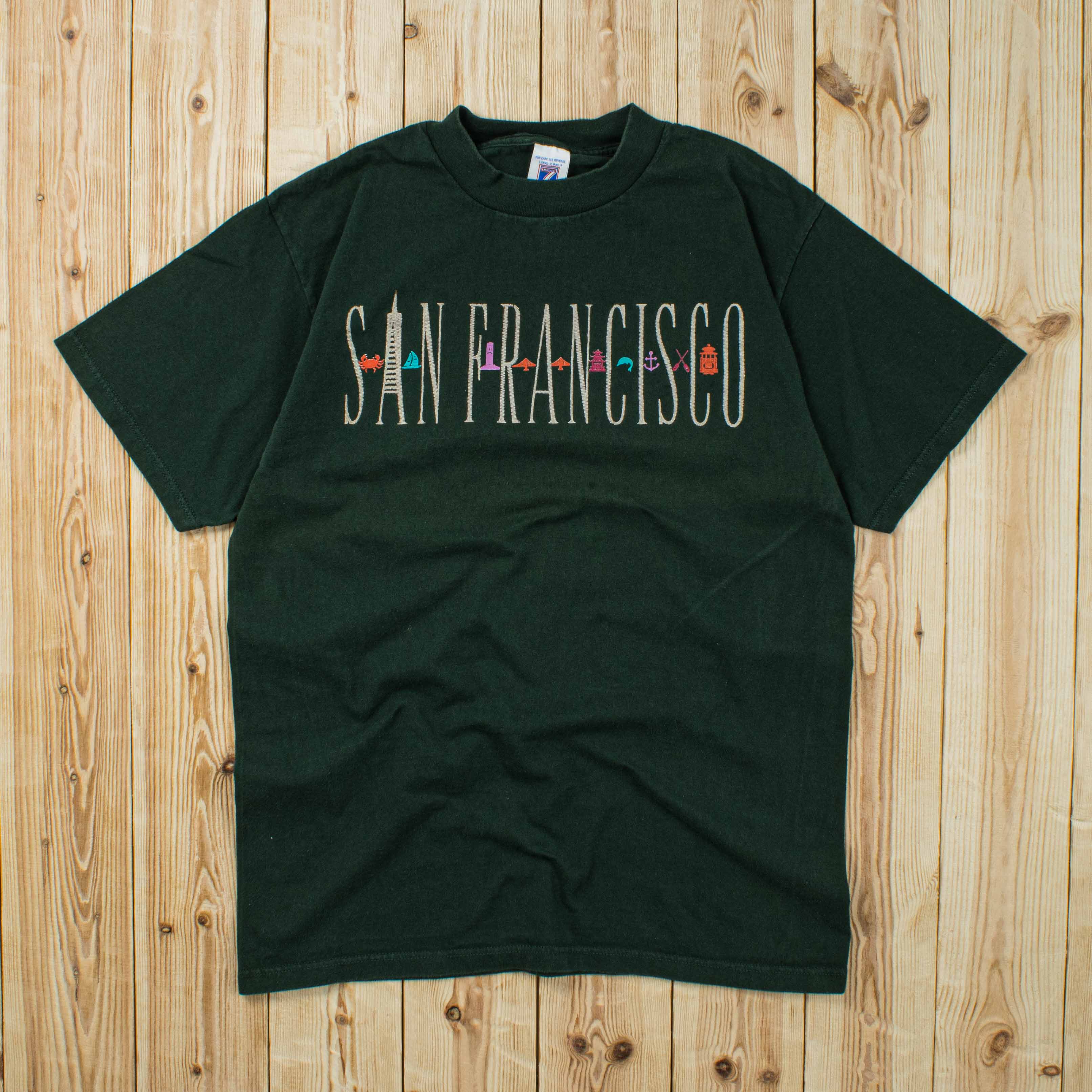 (M) Vintage Logo 7 San Francisco Embroidered T-Shirt