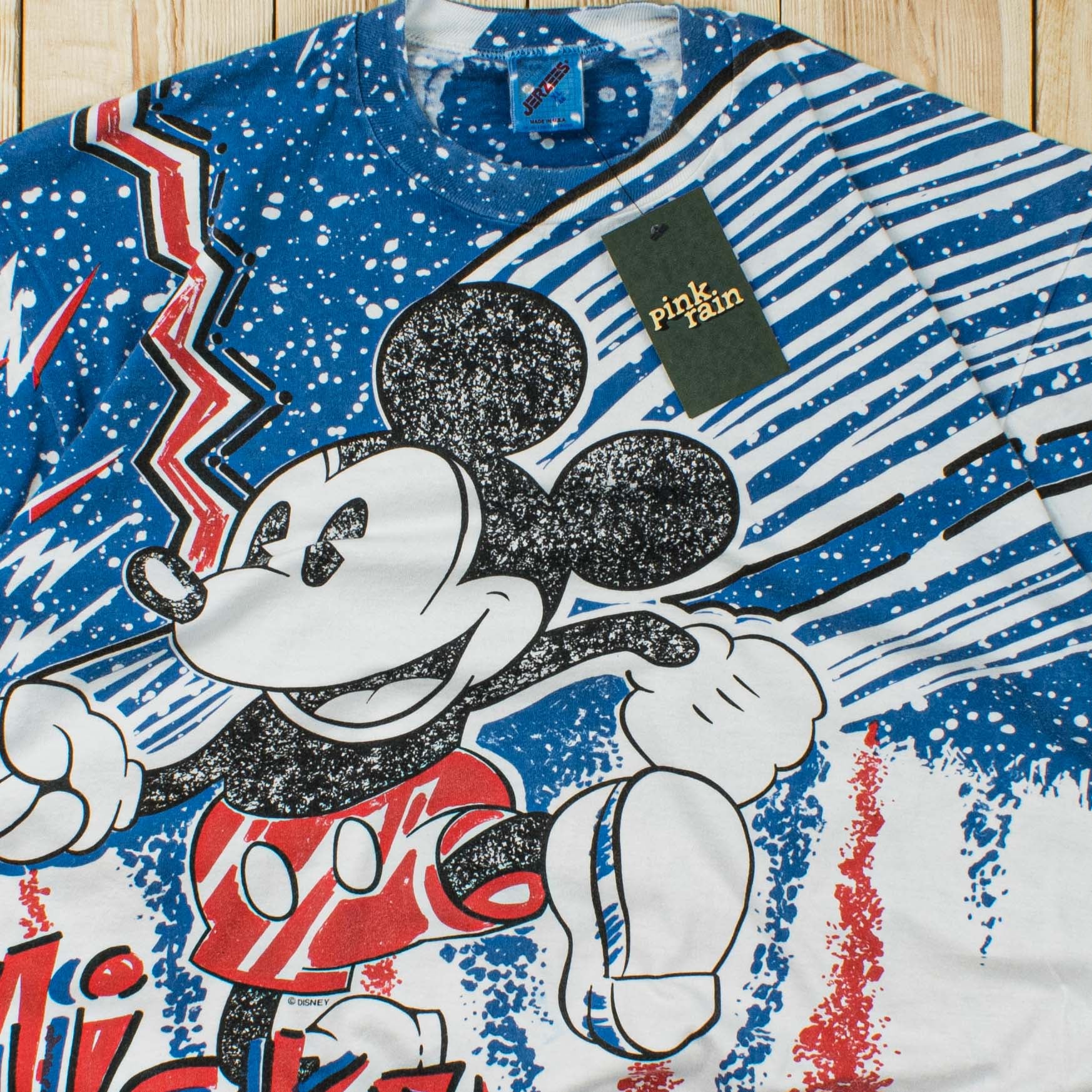 (M) Vintage Mickey All-Over Print T-Shirt