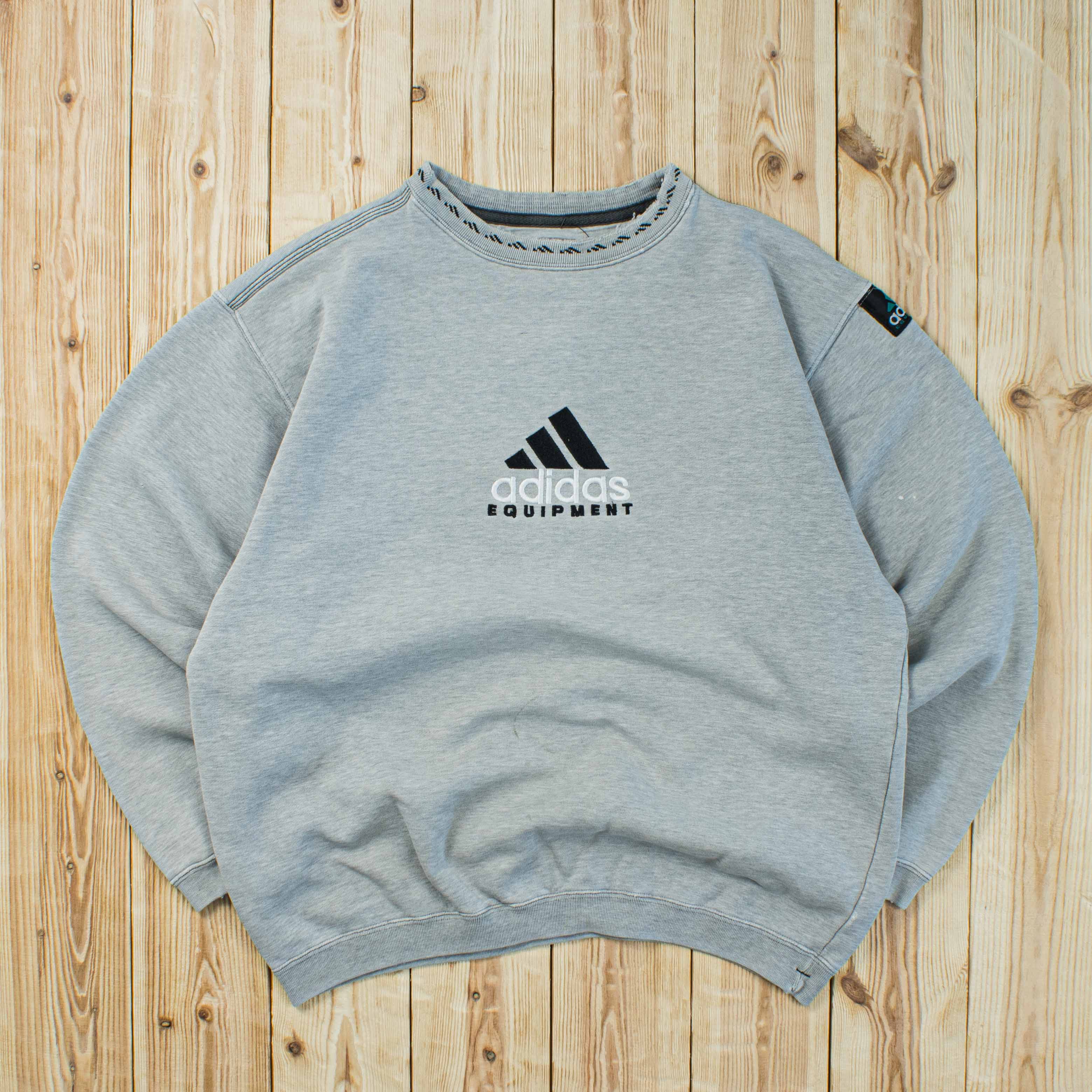 (M) Vintage Adidas Equipment Embroidered Sweatshirt