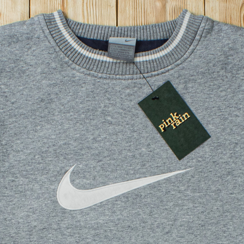 (L) Vintage Nike Swoosh Embroidered Sweatshirt
