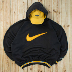 (L) Vintage Nike Swoosh Embroidered Hoodie