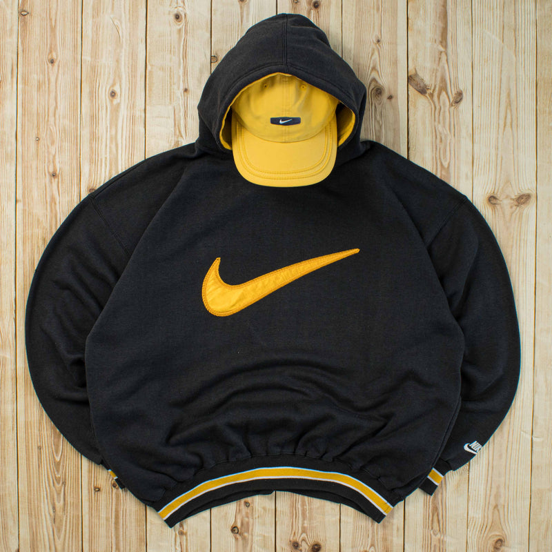 (L) Vintage Nike Swoosh Embroidered Hoodie