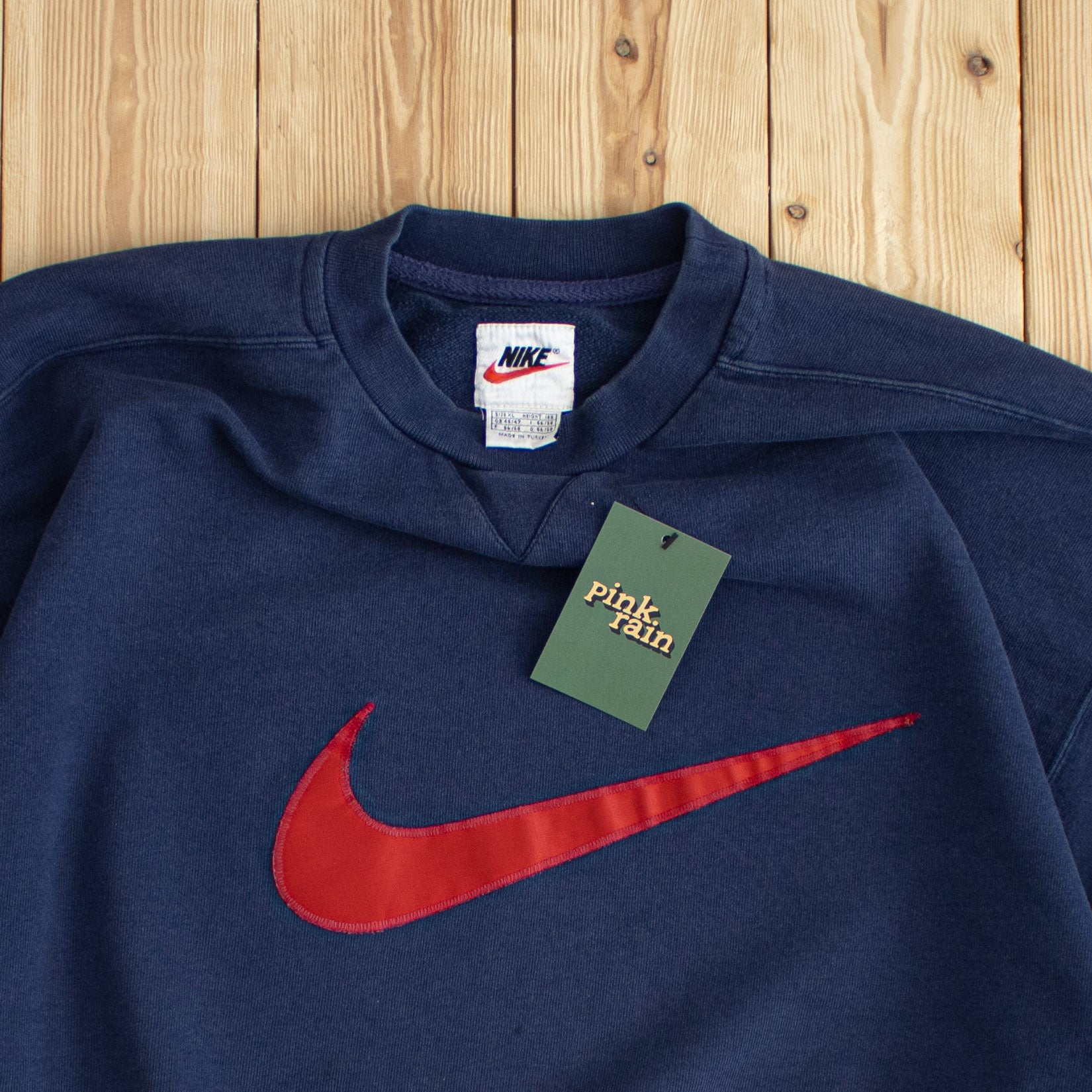 (L) Vintage Nike Swoosh Embroidered Sweatshirt
