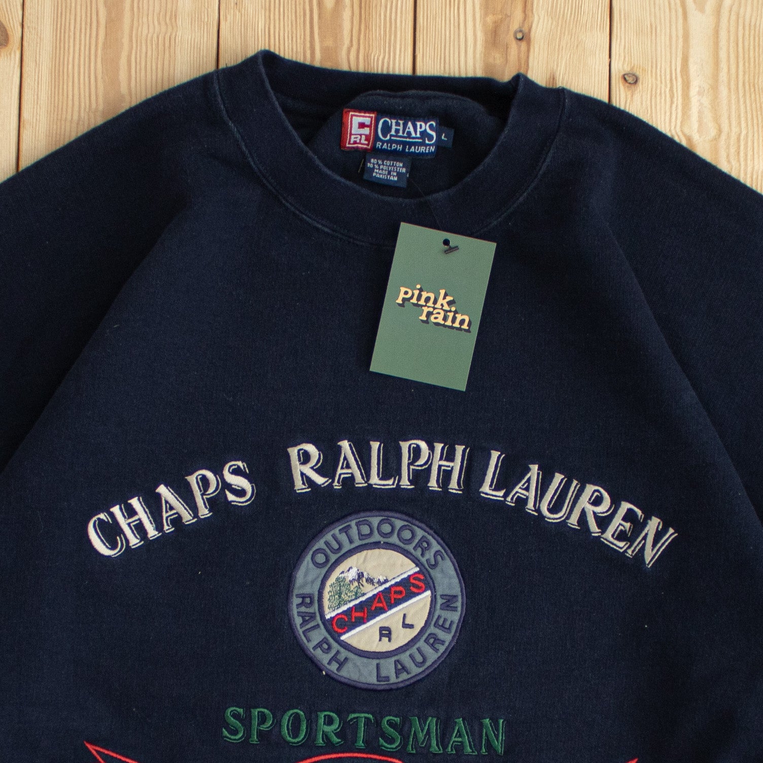(M) Vintage Chaps Ralph Lauren Outdoors Embroidered Sweatshirt